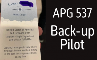 APG 537 – Back-up Pilot