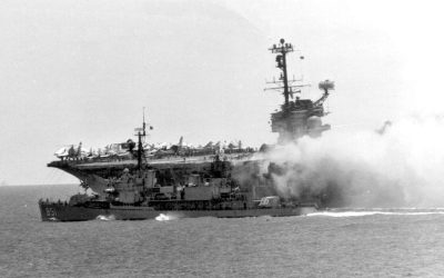 Burning the Forrestal